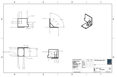 conveyor turntable assembly CAD diagram